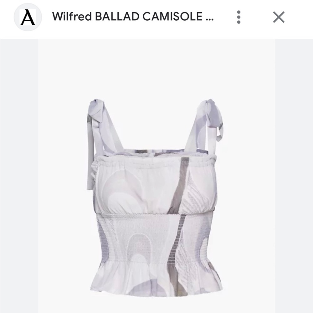 Aritzia Wilfred Ballad Camisole.